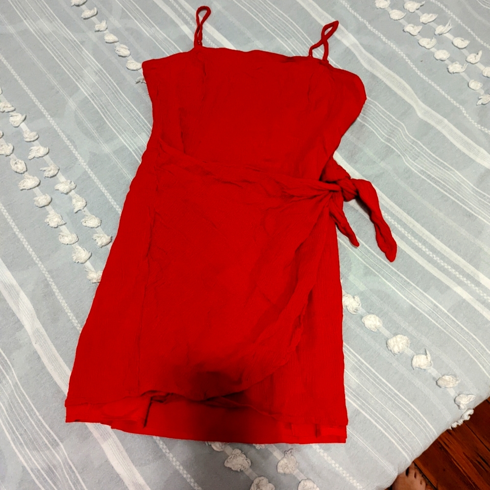 Tie front dress